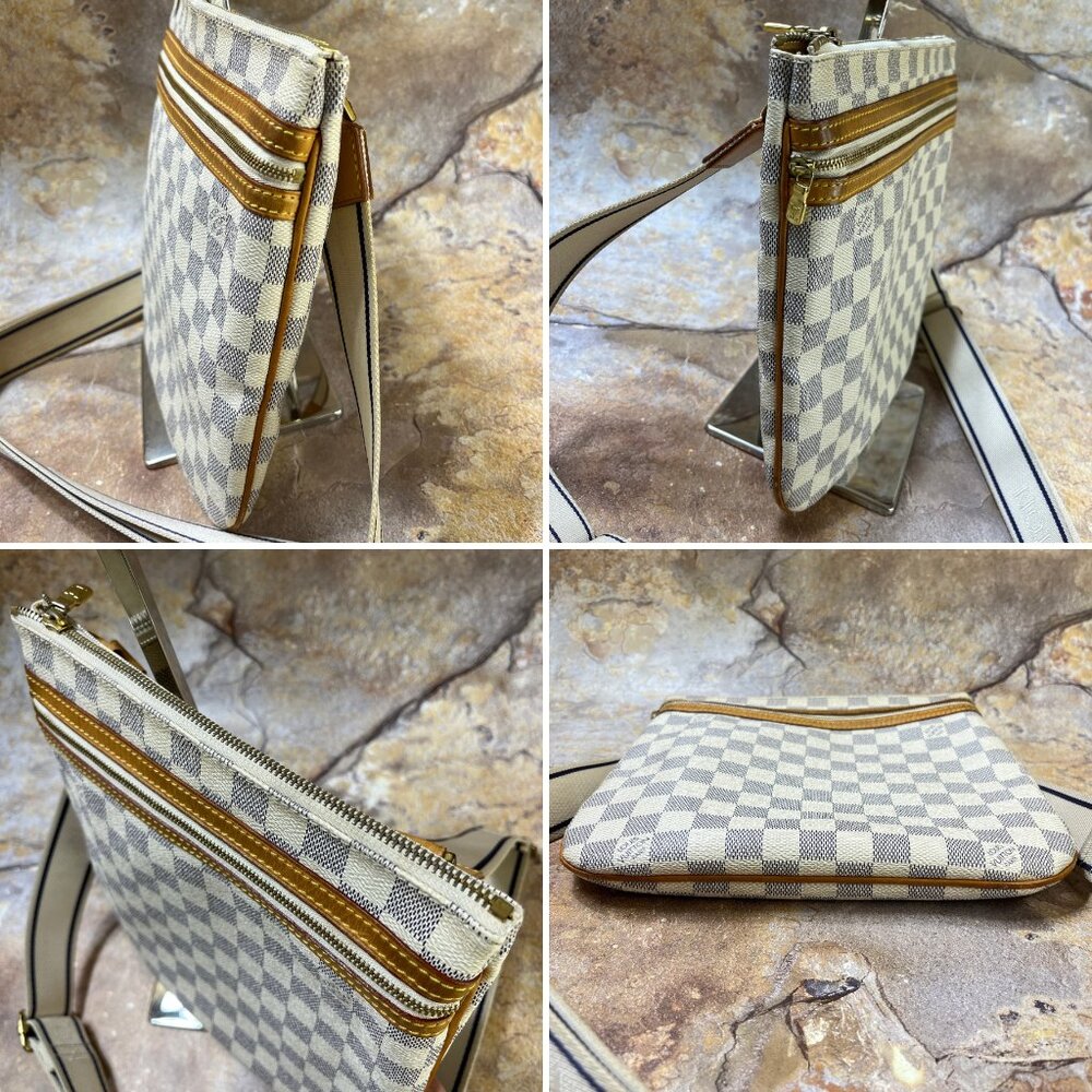 Louis Vuitton Bosphore Pochette Damier Azur Shoulder Bag - Picture 3 of 14